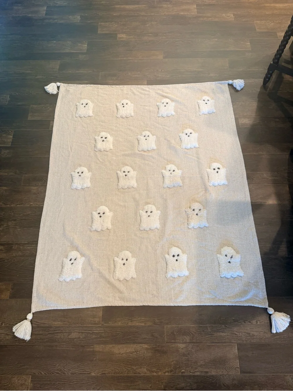 Rachel Zoe Ghost Halloween Throw Blanket 50x60
